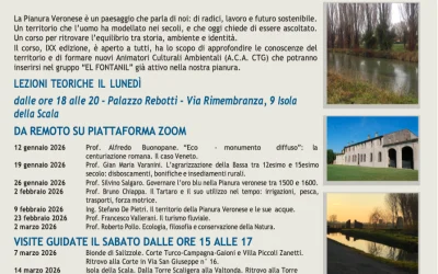 Il paesaggio della Bassa Pianura Veronese: un evento formativo fa tappa a Villa Zambonina